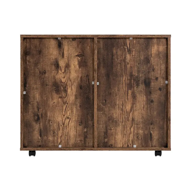 Meuble de rangement à 5 tiroirs en bois avec roulettes - Organisateur d'artisanat et tiroir de maquillage pour placard et chambre à coucher