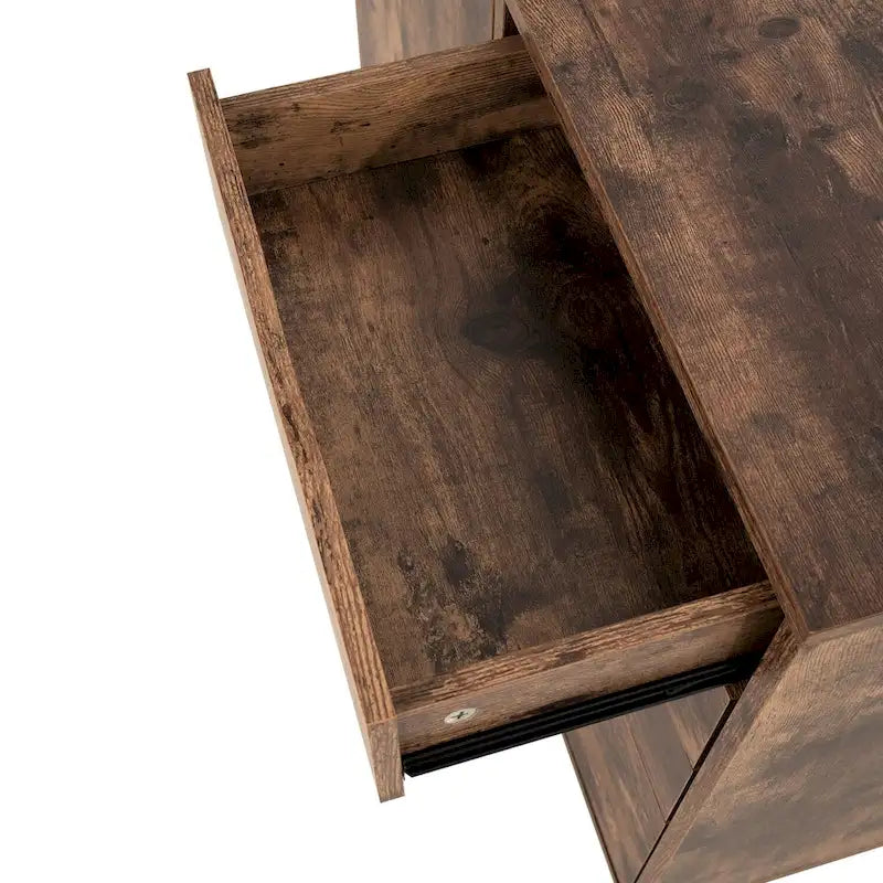 Meuble de rangement à 5 tiroirs en bois avec roulettes - Organisateur d'artisanat et tiroir de maquillage pour placard et chambre à coucher