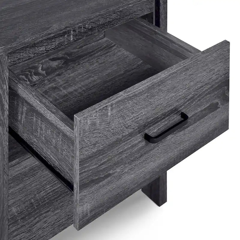Table de chevet contemporaine Olimont à 2 tiroirs
