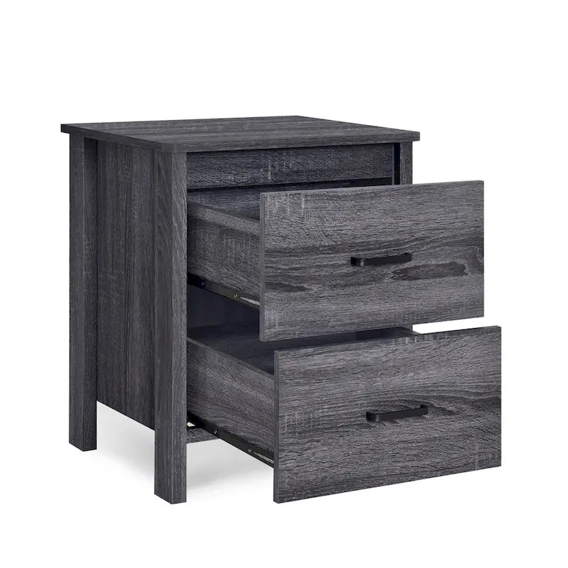 Table de chevet contemporaine Olimont à 2 tiroirs