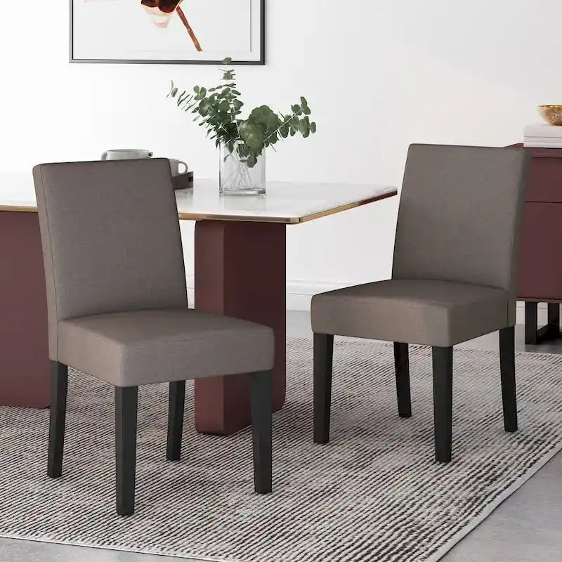 Chaises de salle à manger contemporaines rembourrées Kuna (lot de 2) par