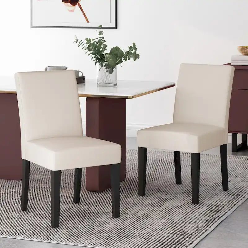 Chaises de salle à manger contemporaines rembourrées Kuna (lot de 2) par