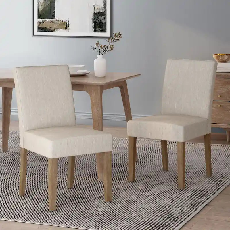 Chaises de salle à manger contemporaines rembourrées Kuna (lot de 2) par