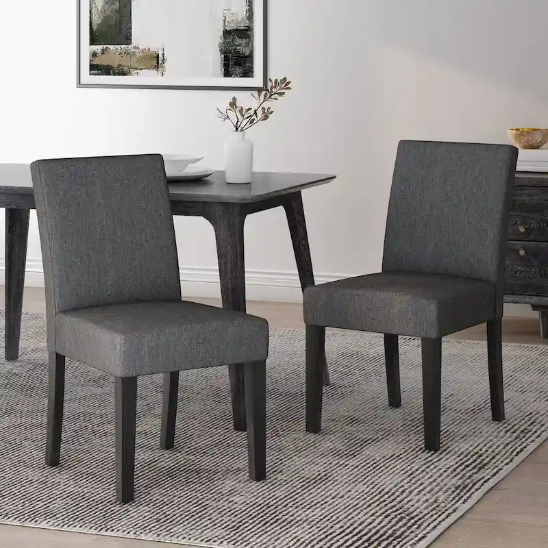 Chaises de salle à manger contemporaines rembourrées Kuna (lot de 2) par