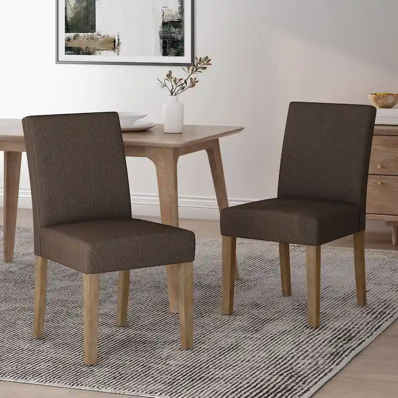 Chaises de salle à manger contemporaines rembourrées Kuna (lot de 2) par