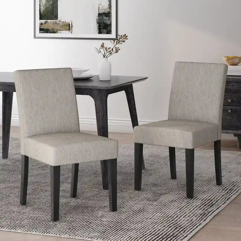 Chaises de salle à manger contemporaines rembourrées Kuna (lot de 2) par