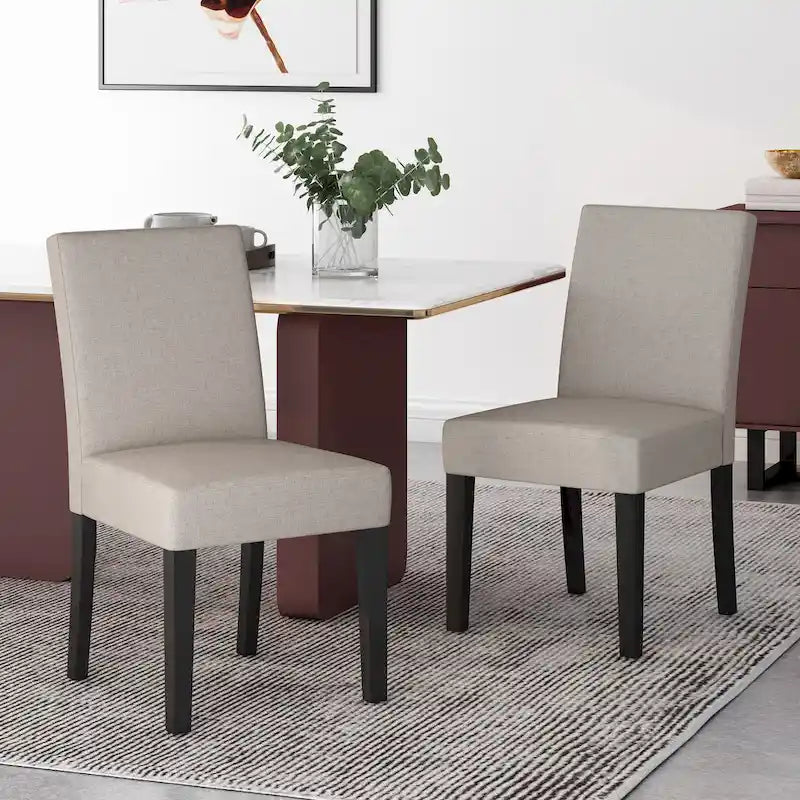 Chaises de salle à manger contemporaines rembourrées Kuna (lot de 2) par
