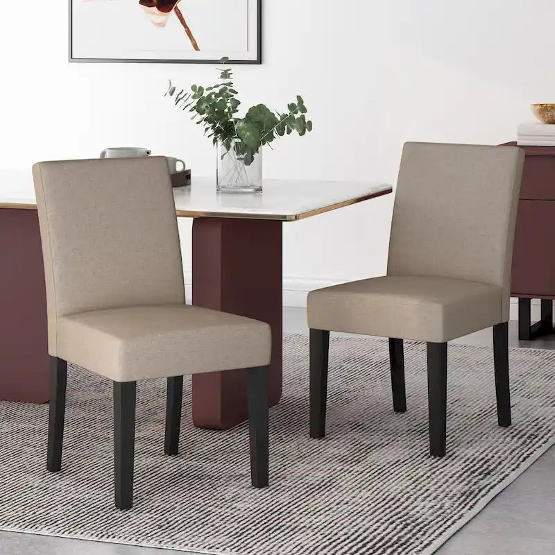 Chaises de salle à manger contemporaines rembourrées Kuna (lot de 2) par