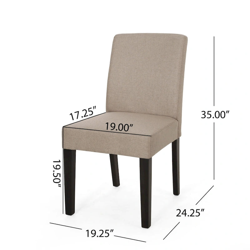 Chaises de salle à manger contemporaines rembourrées Kuna (lot de 2) par