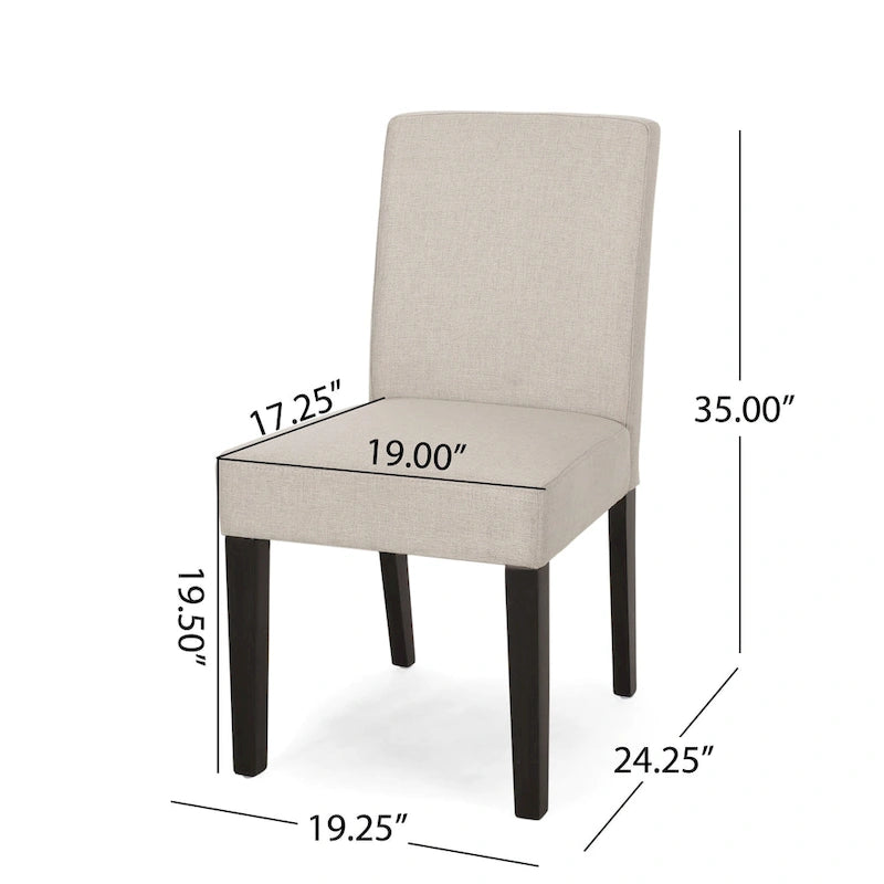Chaises de salle à manger contemporaines rembourrées Kuna (lot de 2) par