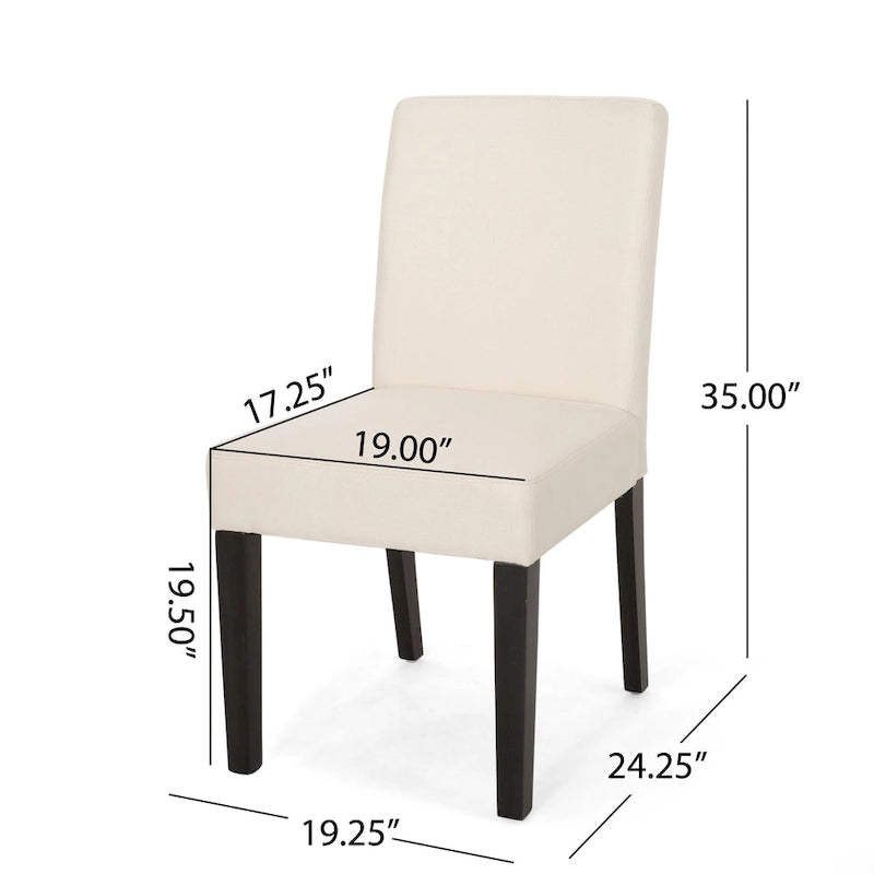 Chaises de salle à manger contemporaines rembourrées Kuna (lot de 2) par