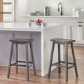 Tabourets de bar à hauteur de comptoir Marney Rubberwood de 24 pouces (lot de 2)