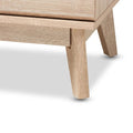 Commode à 5 tiroirs en chêne et gris foncé, style milieu de siècle, par
