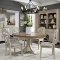 Table à Piedestal Blanc Antique "Farmhouse Reimagined"