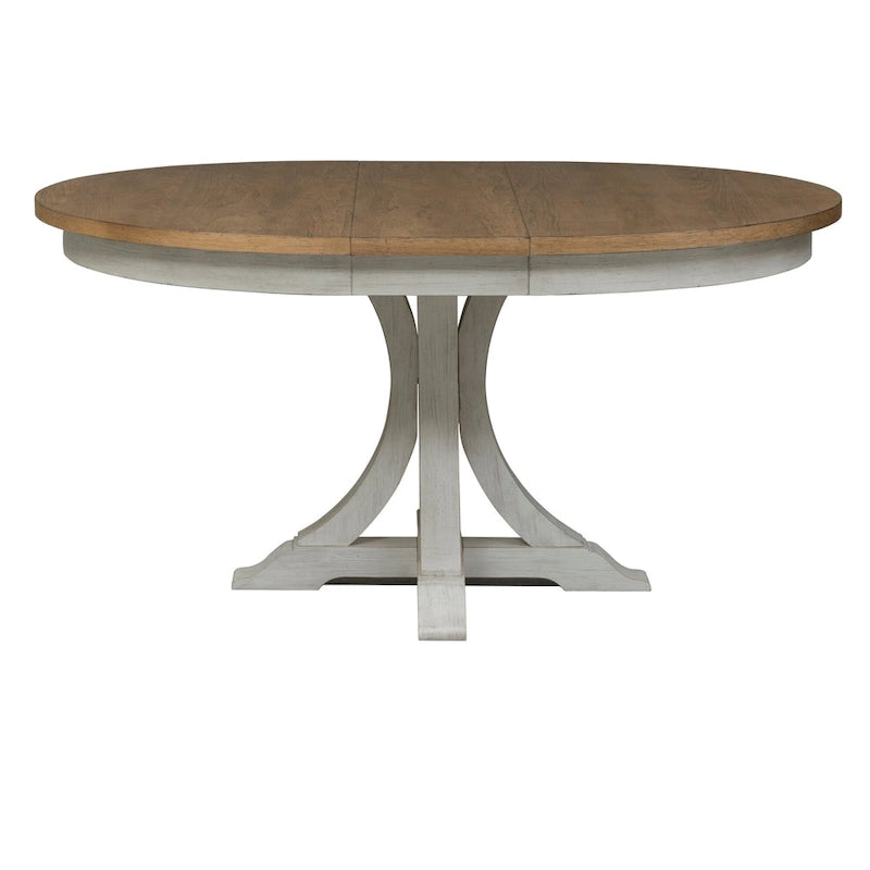 Table à Piedestal Blanc Antique "Farmhouse Reimagined"