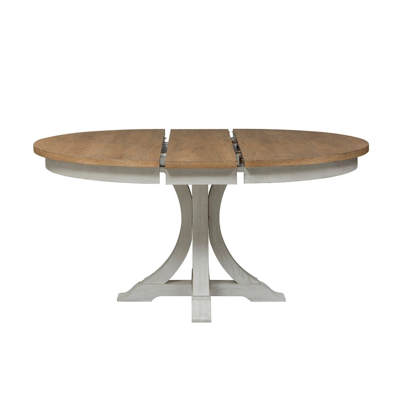 Table à Piedestal Blanc Antique "Farmhouse Reimagined"