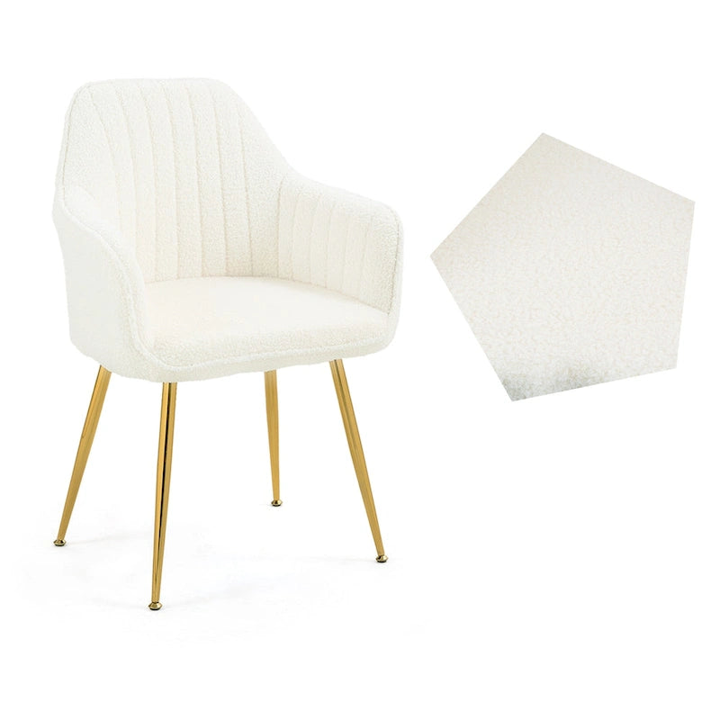 Paire de chaises d'appoint en velours pour salle à manger