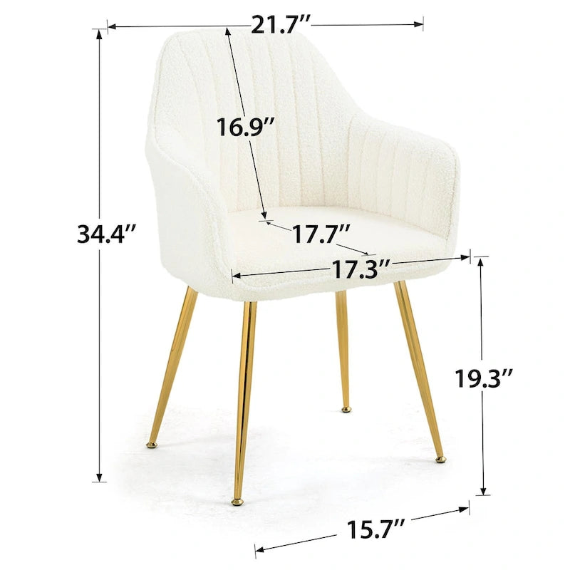 Paire de chaises d'appoint en velours pour salle à manger