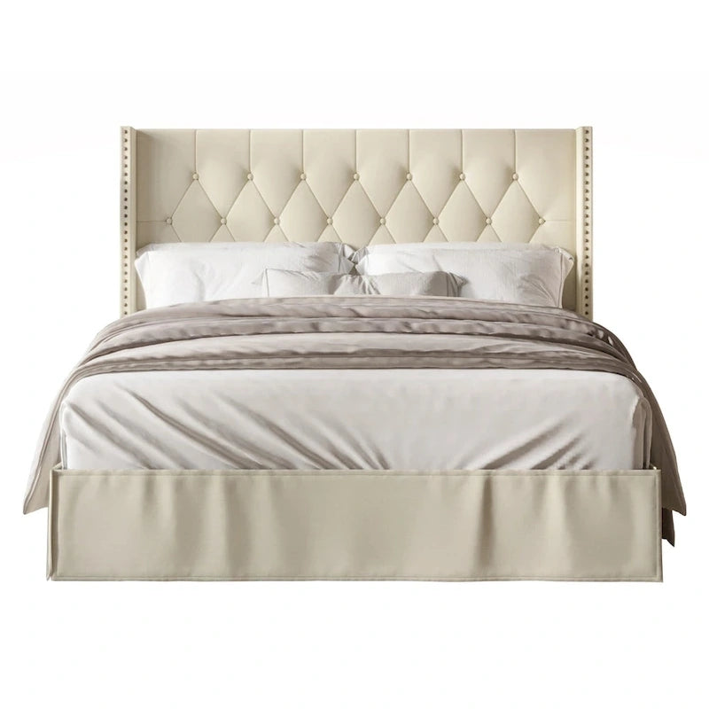 Lit plateforme Billy Tufted Upholstered