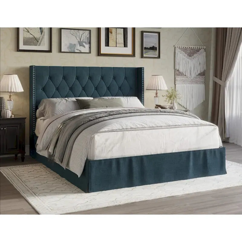Lit plateforme Billy Tufted Upholstered