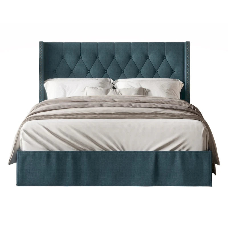 Lit plateforme Billy Tufted Upholstered