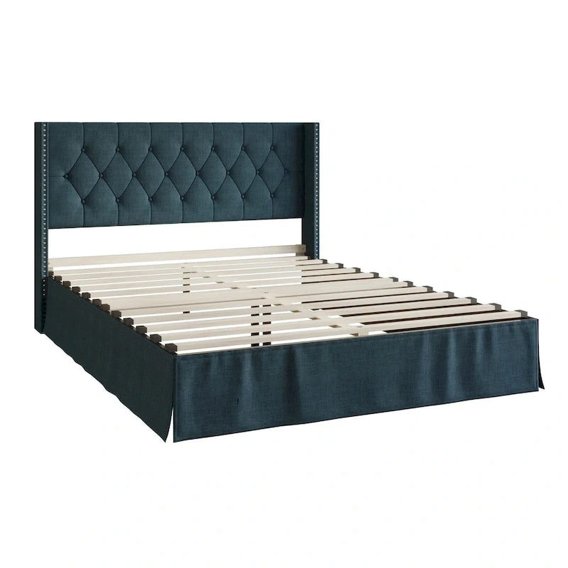 Lit plateforme Billy Tufted Upholstered