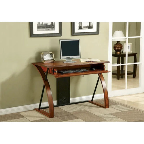 Bureau Mandevilla en bois de chêne classique avec tiroir à clavier