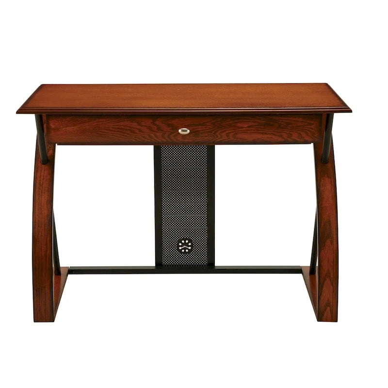 Bureau Mandevilla en bois de chêne classique avec tiroir à clavier