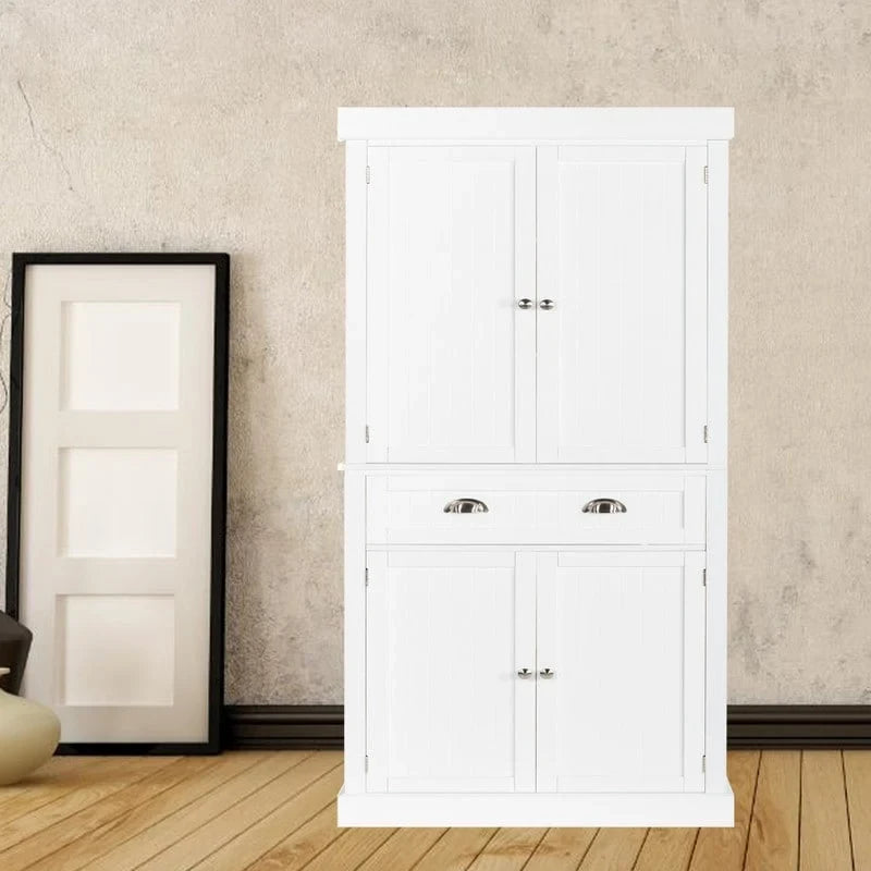 Armoire de rangement moderne à double porte et tiroir unique