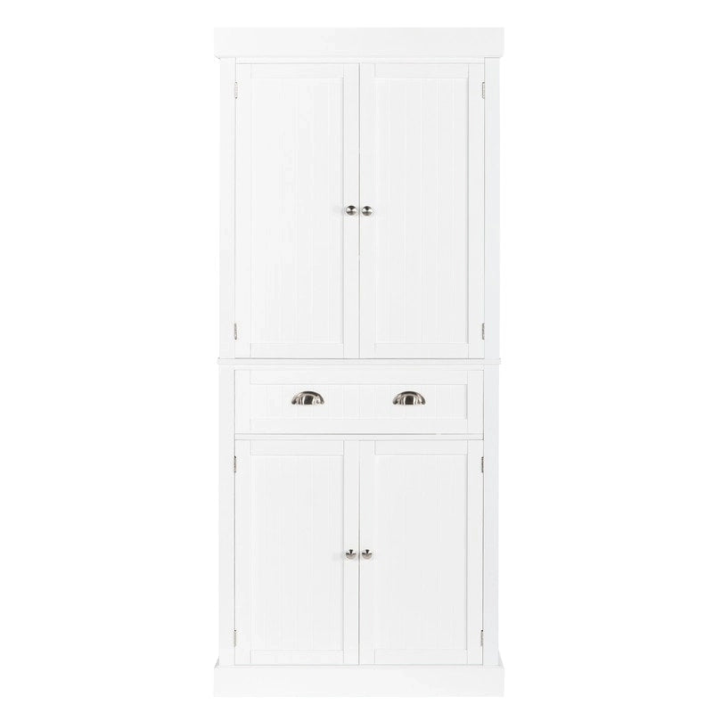 Armoire de rangement moderne à double porte et tiroir unique