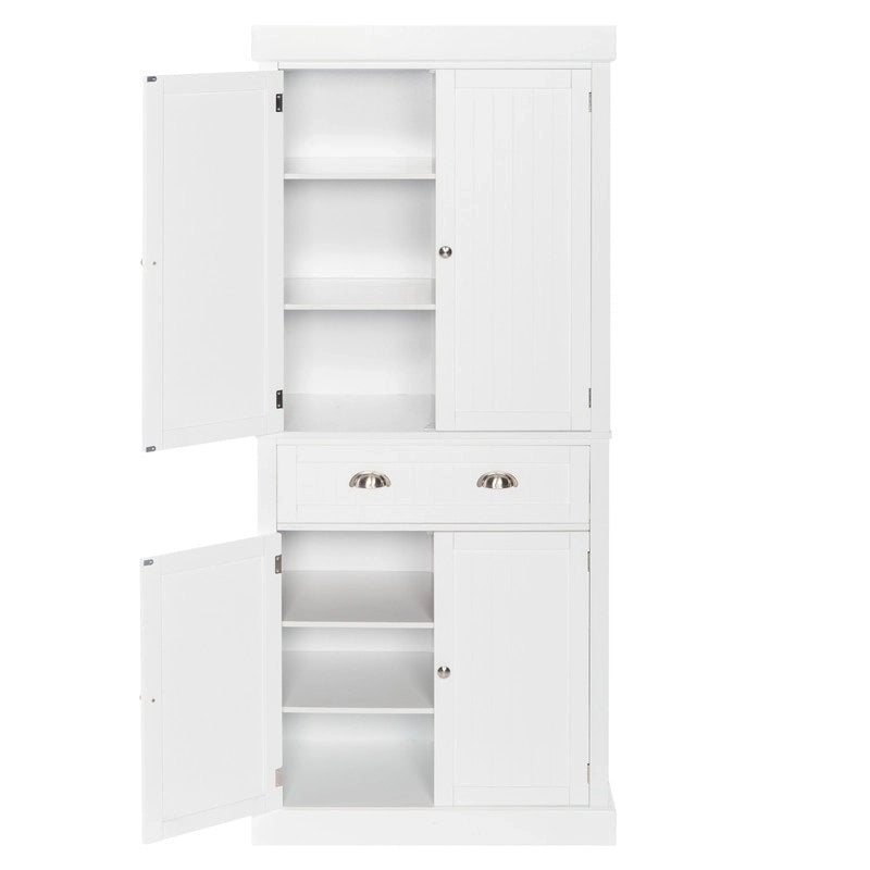 Armoire de rangement moderne à double porte et tiroir unique