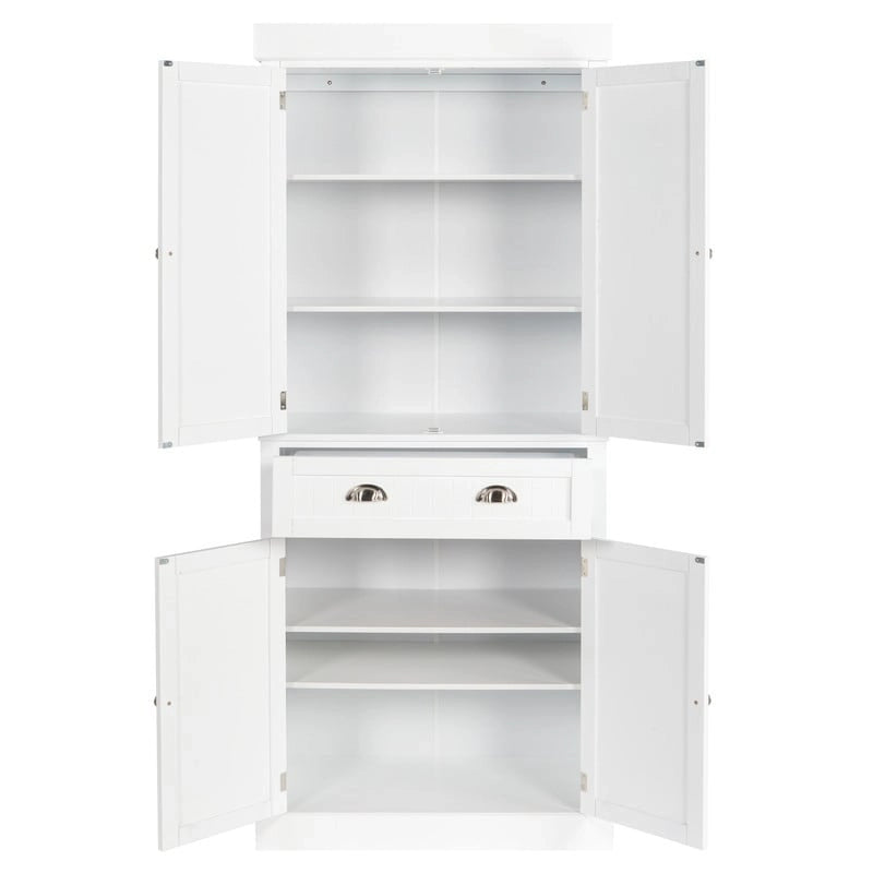 Armoire de rangement moderne à double porte et tiroir unique