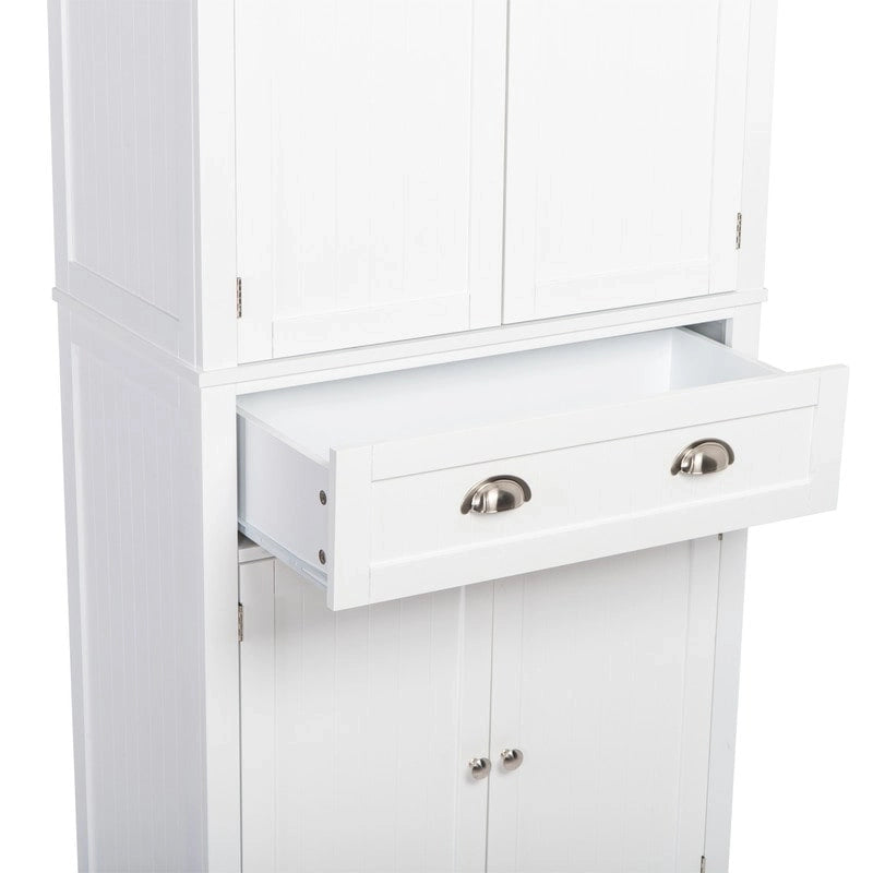 Armoire de rangement moderne à double porte et tiroir unique