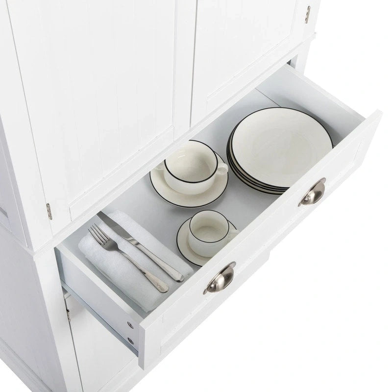 Armoire de rangement moderne à double porte et tiroir unique