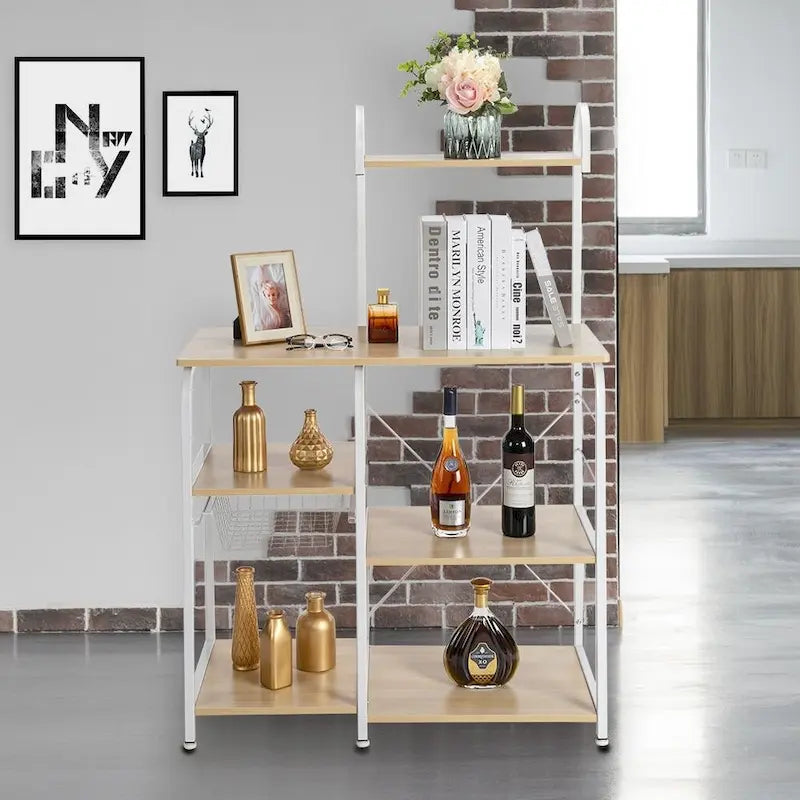 Étagère de cuisine à 4 niveaux pour four à micro-ondes