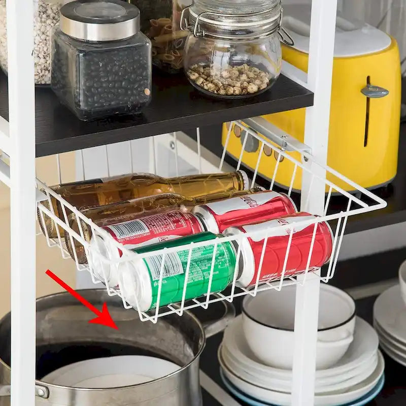 Étagère de cuisine à 4 niveaux pour four à micro-ondes