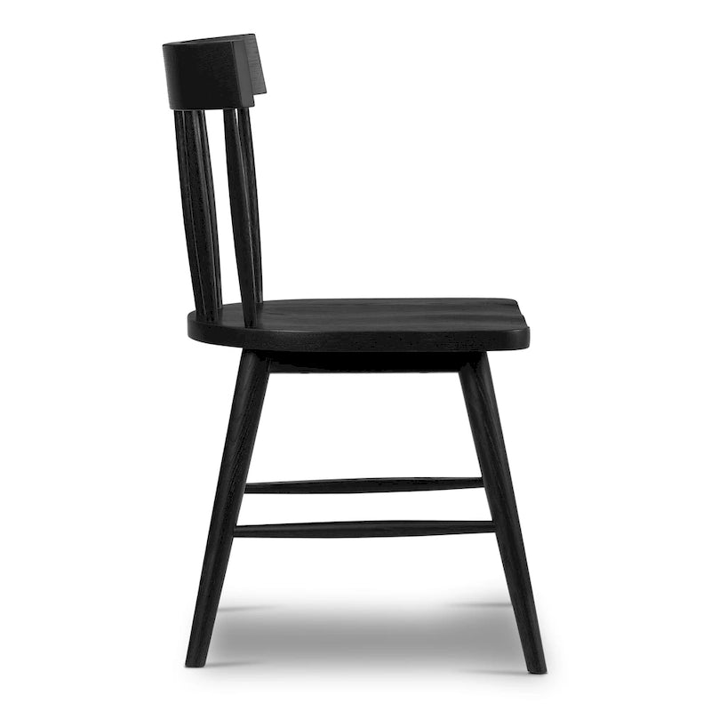 Chaise de salle à manger Hava – Chêne massif avec dossier à barreaux