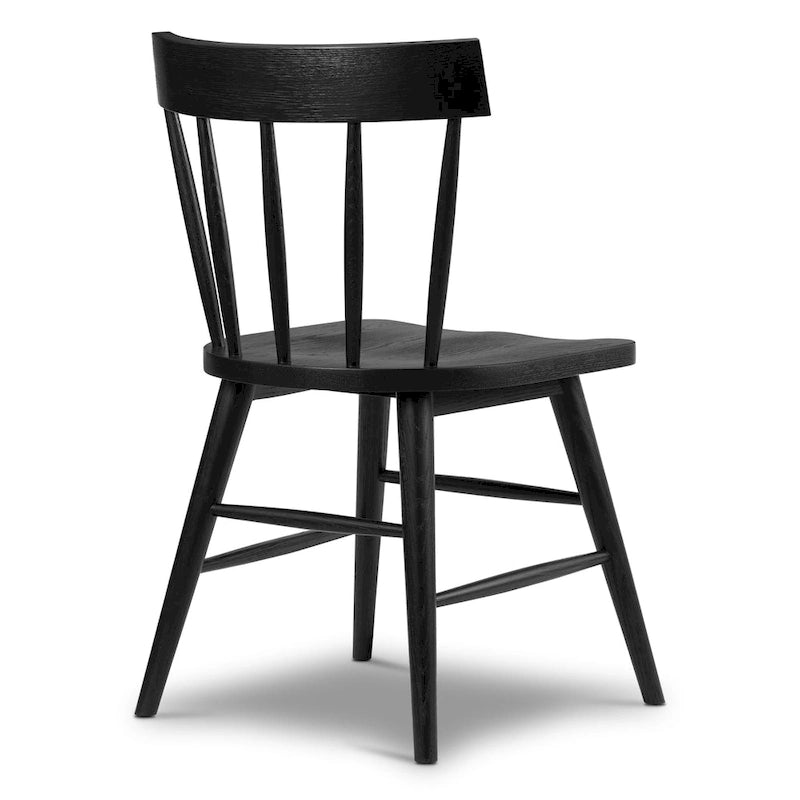 Chaise de salle à manger Hava – Chêne massif avec dossier à barreaux