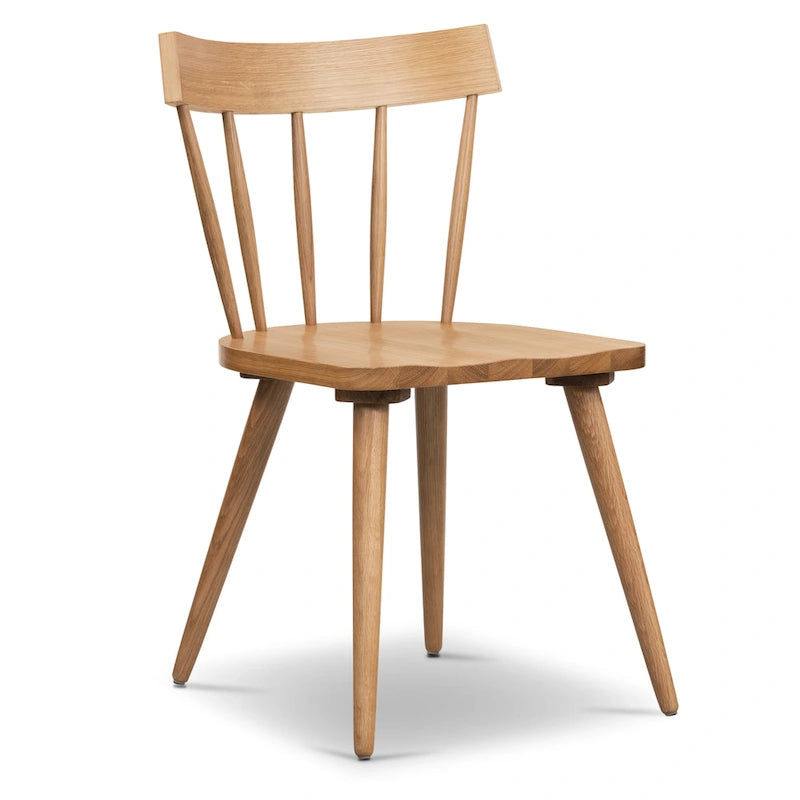 Chaise de salle à manger Hava – Chêne massif avec dossier à barreaux