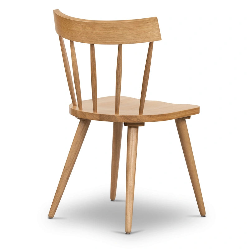 Chaise de salle à manger Hava – Chêne massif avec dossier à barreaux